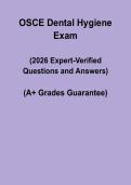 OSCE Dental Hygiene &vert; Clinical Exam Study Guide PDF