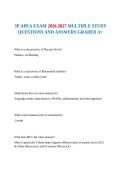 3P APEA EXAM 2026-2027 MULTIPLE STUDY QUESTIONS AND ANSWERS GRADED A&plus;