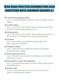 WGU D560 PRACTICE EXAMINATION 2026 QUESTIONS WITH ANSWERS GRADED A&plus;
