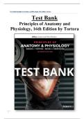 TEST BANK For Principles of Anatomy and Physiology&comma; 16th Edition by Gerard J&period; Tortora&comma; Verified&period;&vert;&vert; Chapters 1 - 29&vert;&vert;COMPREHENSIVE TEST BANK &comma;UPDATED EDITION&period;