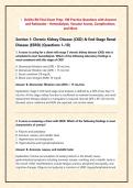 DaVita RN Final Exam Prep&colon; 100 Practice Questions with Answers  and Rationales &ndash; Hemodialysis&comma; Vascular Access&comma; Complications&comma;  and More 