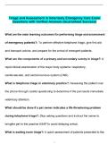 Triage and Assessment in Veterinary Emergency Care Exam  Questions with Verified Answers &lpar;Guaranteed Success&rpar;