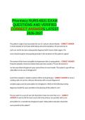 Pharmacy NURS-6521 EXAM QUESTIONS AND VERIFIED CORRECT ANSWERS LATEST 2026&period;