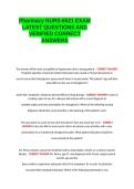 Pharmacy NURS-6521EXAM Questions AND VERIFIED ANSWERS 100- GUARANTEED PASS&period;