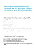NRG 200 Midterm&colon; Complete Pharmacology Study Guide with 700&plus; Q&A&comma; Clinical Rationales&comma; and Medication Safety Tips for Nursing Students