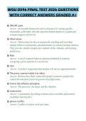 WGU D596 FINAL TEST 2026 QUESTIONS WITH CORRECT ANSWERS GRADED A&plus;