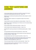  COSC TEST QUESTIONS AND ANSWERS 