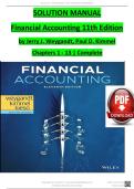 Solutions Manual for Financial Accounting&comma; 11th Edition by Jerry J&period; Weygandt&comma; Paul D&period; Kimmel & Donald E&period; Kieso &lpar;ISBN-13&colon; 978-1119372936&rpar; &ndash; Complete Solutions Guide for All Chapters