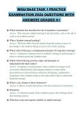 WGU D633 TASK 1 PRACTICE EXAMINATION 2026 QUESTIONS WITH ANSWERS GRADED A&plus;