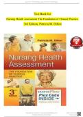 Test Bank for Nursing Health Assessment&colon; The Foundation of Clinical Practice&comma; 3rd Edition by Patricia M&period; Dillon &lpar;ISBN-13&colon; 978-1719642965&rpar; &ndash; Complete Guide with Verified Questions and Answers