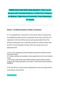 AIRMETHODS PRE-HIRE EXAM 2026&sol;2027 &vert; 100&percnt; Correct Answers with Complete Solutions &vert; Critical Care Transport &vert; Air Medical &vert; Flight Nurse & Paramedic &vert; Pass Guaranteed - A&plus; Graded