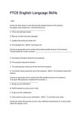 FTCE English Language Skills REVISED AND UPDATED FOR 2026&sol;2027 ACTUAL EXAM COMPLETE QUESTIONS AND CORRECT DETAILED ANSWERS &lpar;VERIFIED ANSWERS&rpar; &vert;ALREADY GRADED A&plus;&vert;&vert;BRAND NEW&excl;&excl;