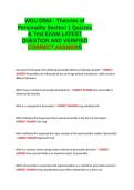WGU D564 - Theories of Personality Section 1 Quizzes & Test EXAM LATEST QUESTIONS AND VERIFIED CORRECT ANSWERS&period;