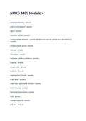 NURS 4465 Module 4 Questions and Answers