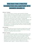 WGU D664 TASK 2 PRACTICE EXAMINATION 2026 QUESTIONS WITH ANSWERS GRADED A&plus;