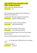 ASA USPAP Exam Questions With 100- Verified Answers&period;docx