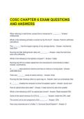 COSC CHAPTER 6 EXAM QUESTIONS AND ANSWERS