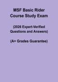 MSF Basic Rider Course &vert; Study Questions & Practice PDF