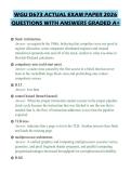WGU D673 ACTUAL EXAM PAPER 2026 QUESTIONS WITH ANSWERS GRADED A&plus;