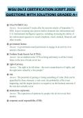 WGU D673 CERTIFICATION SCRIPT 2026 QUESTIONS WITH SOLUTIONS GRADED A&plus;