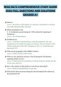 WGU D673 COMPREHENSIVE STUDY GUIDE 2026 FULL QUESTIONS AND SOLUTIONS GRADED A&plus;