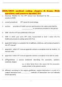 2026&sol;2027 medical coding chapter 8 Exam With questions and answers &lpar;graded A&plus;&rpar;