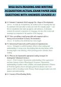 WGU D676 READING AND WRITING ACQUISITION ACTUAL EXAM PAPER 2026 QUESTIONS WITH ANSWERS GRADED A&plus;