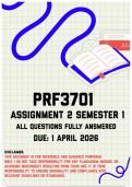 PRF3701 Assignment 2 Semester 1 Memo &vert; Due 1 April 2026