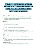 WGU D676 READING AND WRITING ACQUISITION COMPREHENSIVE STUDY GUIDE 2026 FULL QUESTIONS AND SOLUTIONS GRADED A&plus;