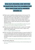 WGU D676 READING AND WRITING ACQUISITION PRACTICE EXAMINATION 2026 QUESTIONS WITH ANSWERS GRADED A&plus;