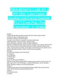 PROGRESSIVE CARE RN A 2025-2026 &vert; Latest Update &vert; Questions with Correct Solutions &vert; PCCN Exam Prep &vert; Pass Guaranteed - A&plus; Graded