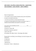 ARM EXAM- MULTIPLE CHOICE PRACTICE &vert; QUESTIONS AND ANSWERS &vert; 2026 UPDATE &vert; 100&percnt; CORRECT&period;
