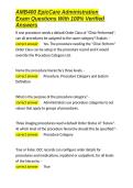 AMB400 EpicCare Administration Exam Questions With 100- Verified Answers&period;docx
