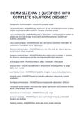 COMM 115 EXAM 1 QUESTIONS WITH COMPLETE SOLUTIONS 2026&sol;2027COMM 115 EXAM 1 QUESTIONS WITH COMPLETE SOLUTIONS 2026&sol;2027