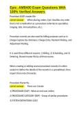 Epic AMB400 Exam Questions With 100- Verified Answers&period;docx