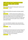 AMB 100 EpicCare Ambulatory Exam Questions With 100- Verified Answers&period;docx