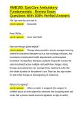 AMB100 EpicCare Ambulatory Fundamentals - Review Exam Questions With 100- Verified Answers&period;docx