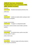 AMB100 EpicCare Ambulatory Fundamentals Exam Questions With 100- Verified Answers&period;docx