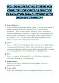 WGU D686 OPERATING SYSTEMS FOR COMPUTER SCIENTISTS OA PRACTICE EXAMINATION 2026 QUESTIONS WITH ANSWERS GRADED A&plus;