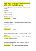 Epic Beacon ONC400 Exam Questions With 100- Verified Answers&period;docx