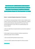 MO PSYCHOLOGY JURISPRUDENCE EXAM 2026&sol;2027 &vert; 100&percnt; Correct Answers with Complete Solutions &vert; Missouri Committee of Psychologists &vert; Legal&sol;Ethical Standards &vert; Revised Statutes Chapter 337 &vert; Pass Guaranteed - A&plus; Graded