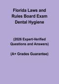 Florida Laws and Rules Board Exam &vert; Dental Hygiene PDF
