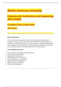 Western Governors University  Cybersecurity Architecture and Engineering  &lpar;KFO1&sol;D488&rpar;  Complete Exam Study Guide  2026 Edition 