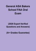 General ASA Baker&rsquo;s School &vert; FAA Oral Questions PDF