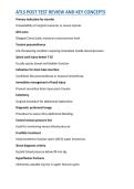 ATLS POST TEST REVIEW AND KEY CONCEPTS 