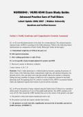 NURS6540 &sol; NURS 6540 Exam Study Guide&colon; Advanced Practice Care of Frail Elders 2026&sol;2027 &vert; Walden &vert; Questions & Verified Answers &vert; Pass Guaranteed - A&plus; Graded
