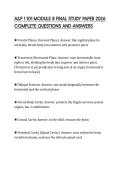 A&P 1 101 MODULE 8 FINAL STUDY PAPER 2026 COMPLETE QUESTIONS AND ANSWERS