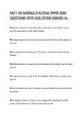 A&P 1 101 MODULE 8 ACTUAL PAPER 2026 QUESTIONS WITH SOLUTIONS GRADED A&plus;
