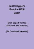 Dental Hygiene &vert; HESI Practice Exam & Study Guide PDF