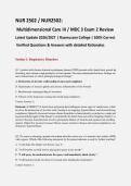 NUR2502 &sol; NUR 2502 MDC 3 Exam 2 Review 2026&sol;2027 &vert; Rasmussen &vert; Verified Q&A with Rationales &vert; 100&percnt; Correct &vert; Pass Guaranteed - A&plus; Graded